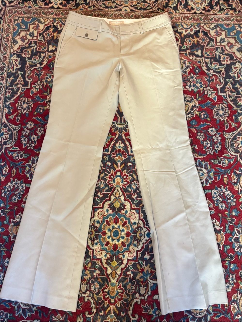 Banana Republic Light Cream Bootcut Pants